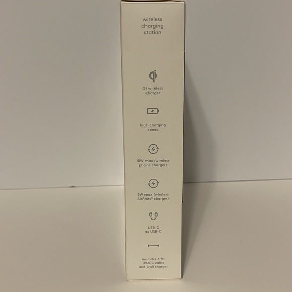 Heyday Black 10W Qi Wireless Charging Station - Compatible for Phone & AirPods - Picture 5 of 5